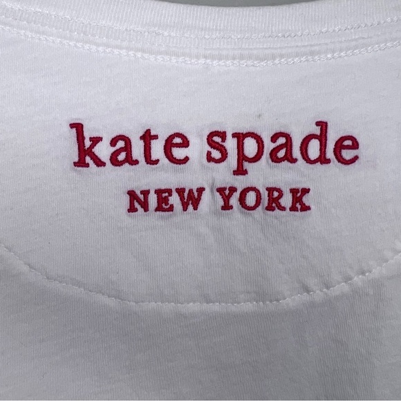 Kate Spade Rainbow Heart Patch Tee Size XS - Picture 5 of 9
